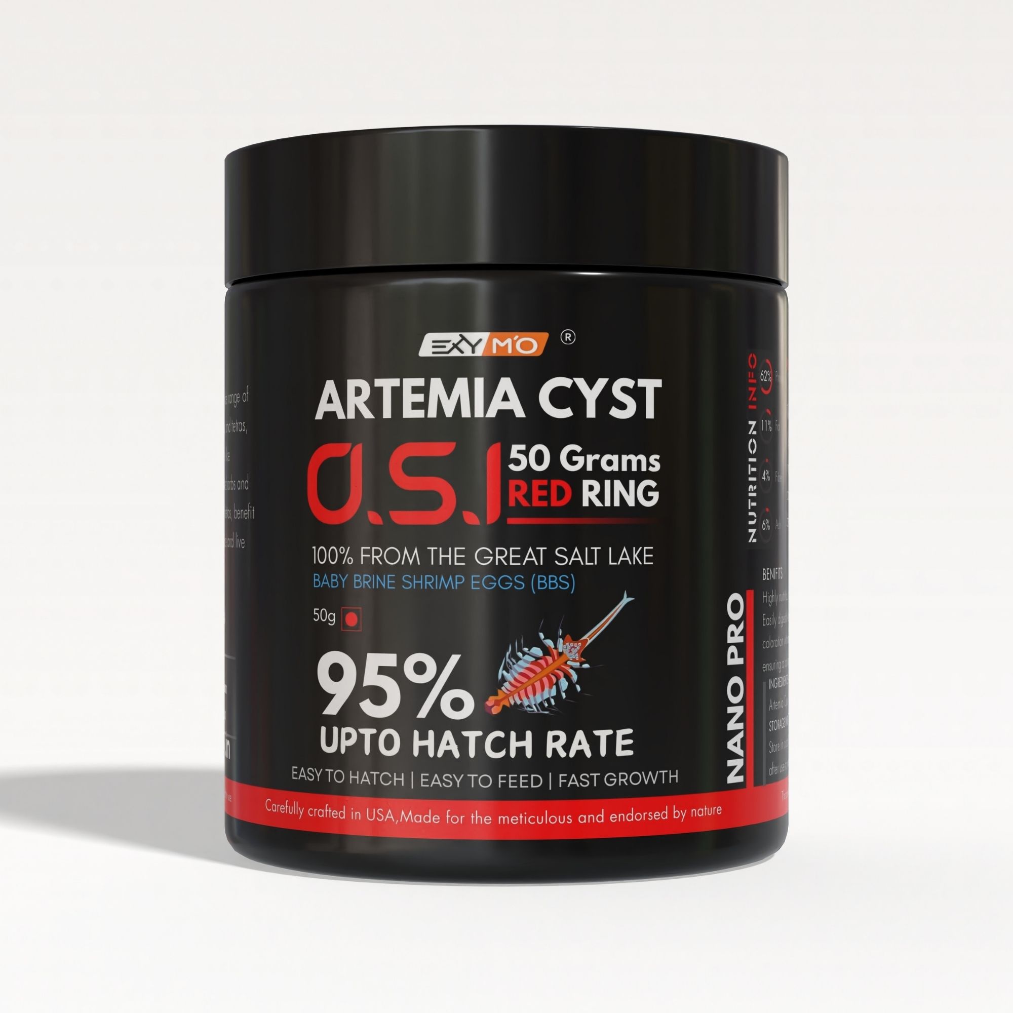 EXYMO RED RING ARTEMIA CYSTS 50 Grams